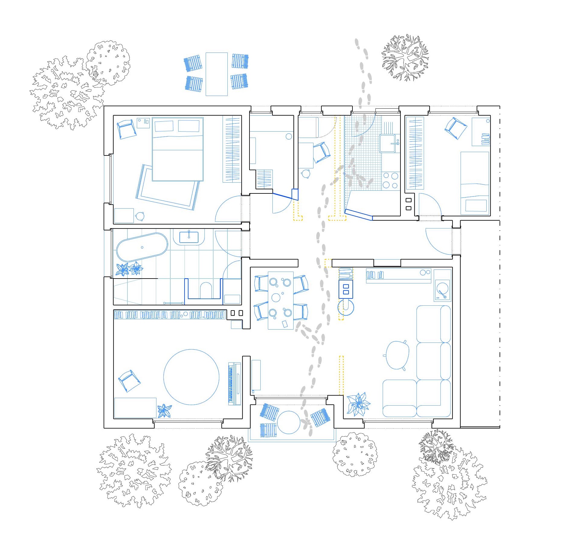 Apartment of a Clerk - Architecture by Tizian Rein - View 1